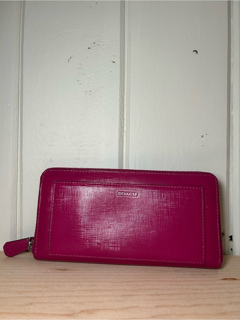 COACH Pink Leather Wallet - 2000s‎ Like New